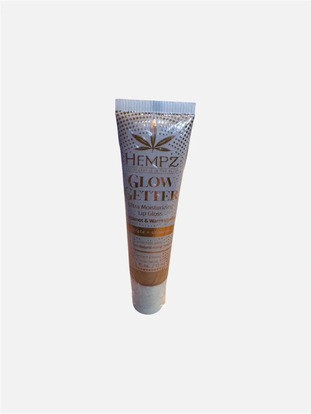 Hempz Glow Getter Lip Gloss Bergamot & Warm Vanilla 0.44 oz